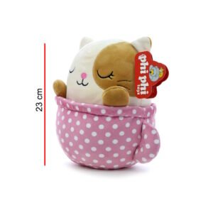 GATITO EN TAZA SPANDEX 23CM -8196