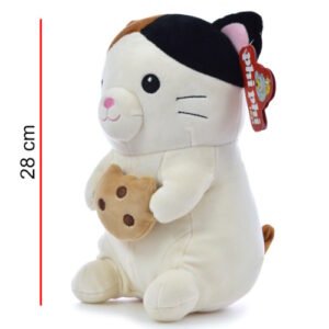 GATITO CON GALLETA Y DONA 25CM -8208