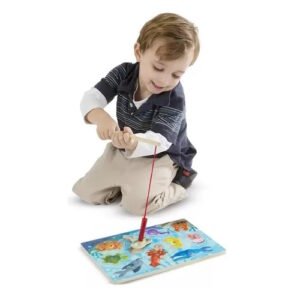 JUEGO DE PESCA VEHICULOS  MAGNETICO ENCASTRES DE MADERA -MA31
