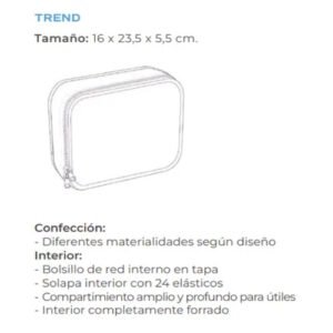CARTUCHERA 1 CIERRE MOOVING TREND GARDEN -1522225