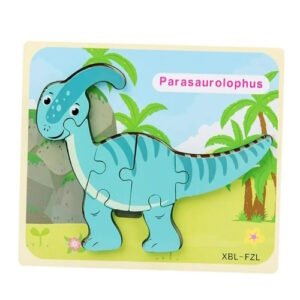 PUZZLE DE MADERA DINOSAURIO 6 PIEZAS -M325