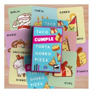 TACO CUMPLE TORTA GORRO PIZZA JUEGO -TCUM