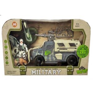 SET MILITAR CAMION Y GOMON CON SOLDADO Y ACCESORIOS -BL7864