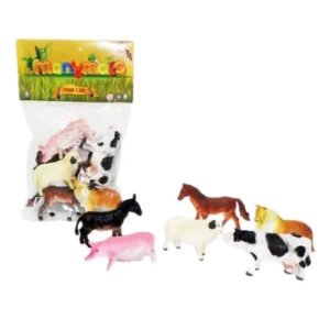 ANIMALES DE LA GRANJA EN BOLSA CHICOS X6 -ZY150953