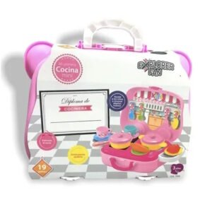 SET MINI COCINA CON VALIJA CON RUEDAS -7956