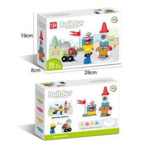 BLOQUES INFANTILES LANZAMIENTO ESPACIAL 33 PIEZAS -CU01
