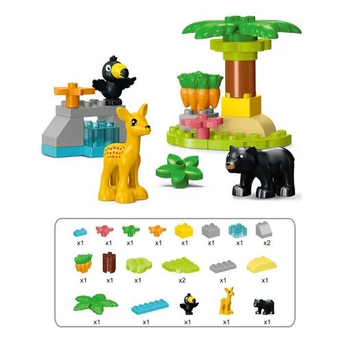 BLOQUES INFANTILES ANIMALES 21 PIEZAS -CU02 - Image 2