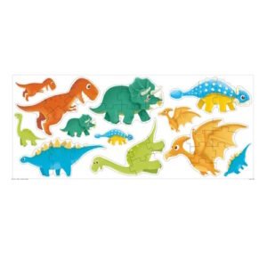 PUZZLE INFANTILES X6 DINOSAURIOS EN CAJA 39 PIEZAS -RP54