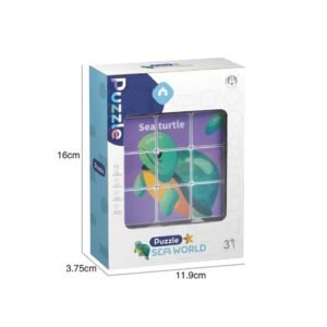 PUZZLE CUBOS X9 PIEZAS ANIMALES MARINOS -RP82