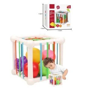 CUBO DIDACTICO CON ELASTICOS Y FORMAS -511/162