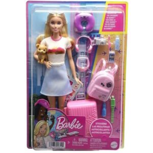 BARBIE VIAJERA CON MASCOTA -HJY18