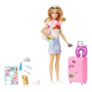 BARBIE VIAJERA CON MASCOTA -HJY18