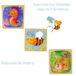 PUZZLE DE MADERA 4 PIEZAS -M388