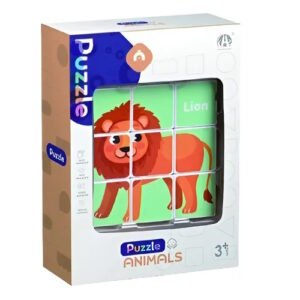 PUZZLE CUBOS X9 PIEZAS ANIMALES DE LA SELVA -RP81