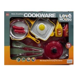 SET DE COCINA CON COMIDA COOKWARE 11 PIEZAS -7078
