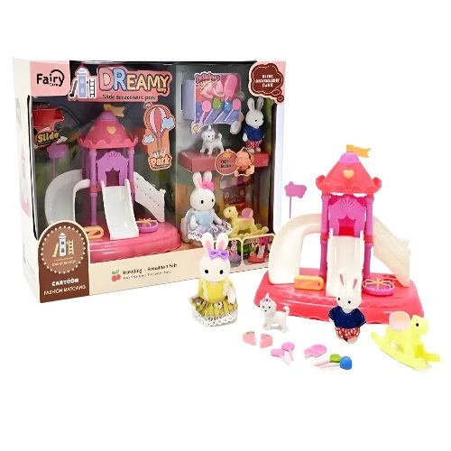 @ PARQUE DE DIVERSIONES CONEJOS CON ACCESORIOS BAY DREAMY -7087 - Image 2