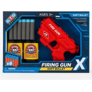 PISTOLA LANZA DARDOS CON LATAS FIRING GUN -057/1245