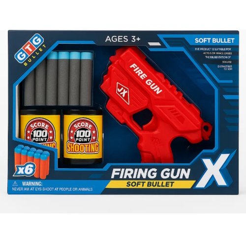 PISTOLA LANZA DARDOS CON LATAS FIRING GUN -057/1245