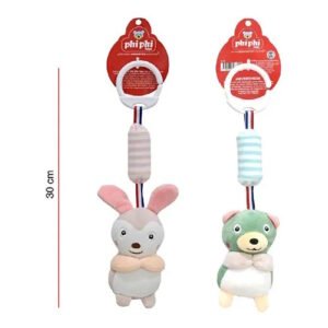 SONAJERO ANIMALITO COLGANTE CON CASCABEL 30CM -8699
