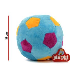 PELOTA DE PELUCHE CON SONAJERO 15CM -2299