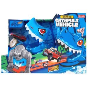 LANZADOR TIBURON CON VEHICULO METAL -7139