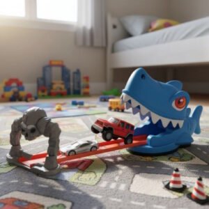 LANZADOR TIBURON CON VEHICULO METAL -7139