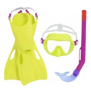 MASCARA C/SNORKEL Y PATAS DE RANA +3 -25039
