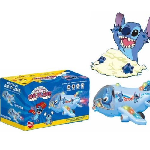 AVION CARTOON C/ LUZ Y SONIDO EN CAJA -009/0044