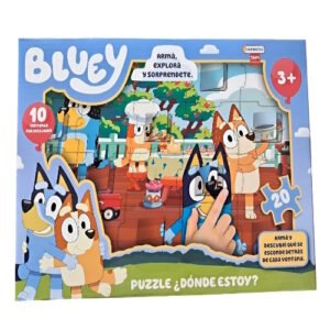 PUZZLE 20 PIEZAS BLUEY ¿DONDE ESTOY? -BLU01261
