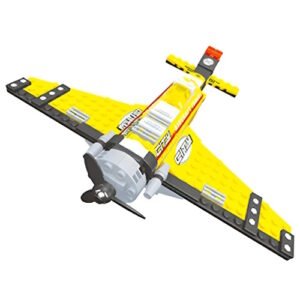 BLOQUES CITY AVION AMARILLO 142 PIEZAS -CKSUR1180