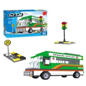 BLOQUES CITY BUS CON SEMAFORO Y PARADA 260 PIEZAS -CKSUR1186