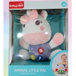 UNICORNIO DE PELUCHE CON LUZ Y SONIDO BABYLIONI -7171