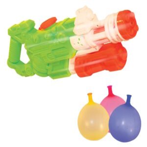 PISTOLA AGUA AIRE LIBRE TX8000 CON BOMBUCHAS -1596