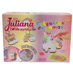 JULIANACOLGANTE DE GEMAS I LOVE UNICORNS -SISJUL0155