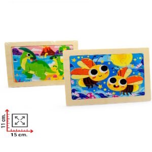 PUZZLE DE MADERA ANIMALES 12 PIEZAS -M465
