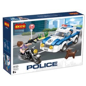 BLOQUES COGO SET POLICIA Y LADRON 185 PIEZAS -ZY1211943
