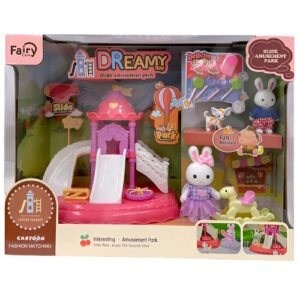 @ BAY DREAMY PARQUE CON TOBOGAN CON MUÑECOS Y ACCESORIOS -ZY1248544