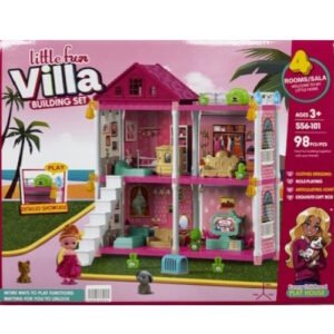 CASA DE MINIATURAS LITTLE FUN VILLA CON MUÑECA Y ACCESORIOS -039/0125
