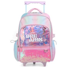 MOCHILA CON CARRO 18″ CLOUD LIGHT PINK  -TR134