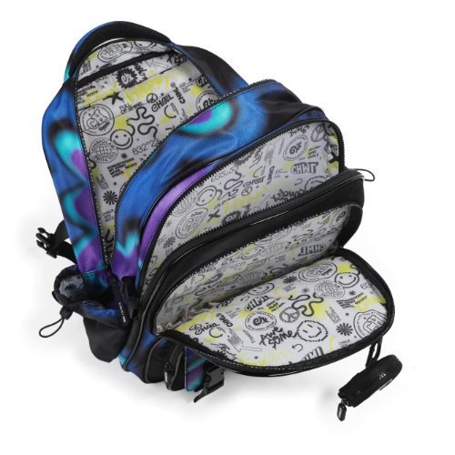 MOCHILA 18" BLURRED BLACK -FS115 - Image 3