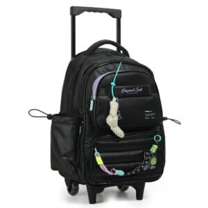MOCHILA CON CARRO 18″ PUFFY BLACK -FS113