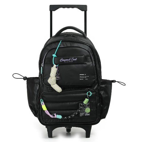 MOCHILA CON CARRO 18" PUFFY BLACK -FS113 - Image 2