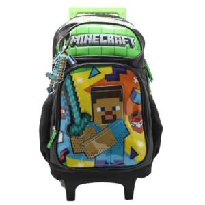 MOCHILA CON CARRO 18″ MINECRAFT -MI216