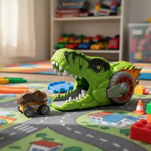 LANZADOR MANDIBULATOR DINO CON VEHICULO -8144 - Imagen 3