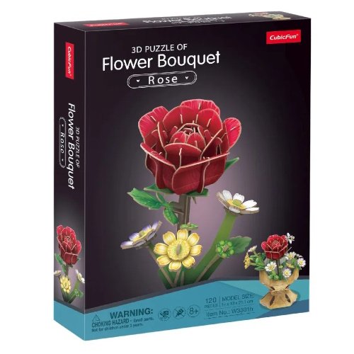 PUZZLE 4D BOUQUET DE FLORES 134 PIEZAS -P330H - Image 3