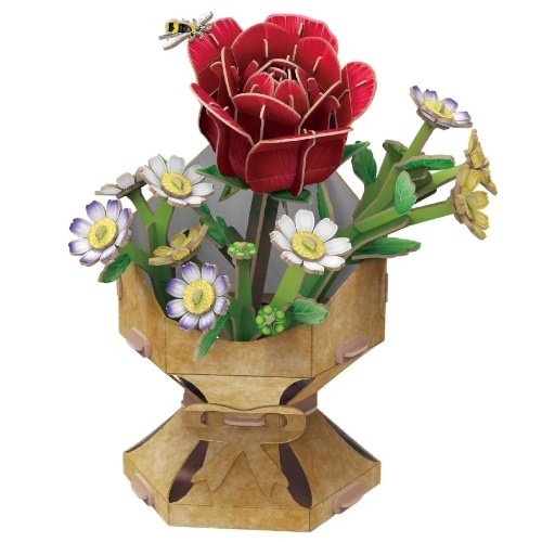 PUZZLE 4D BOUQUET DE FLORES 134 PIEZAS -P330H - Image 4