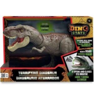 TIRANOSAURIO REX GRANDE A PILAS DINO STATE CON SONIDO -DS031B