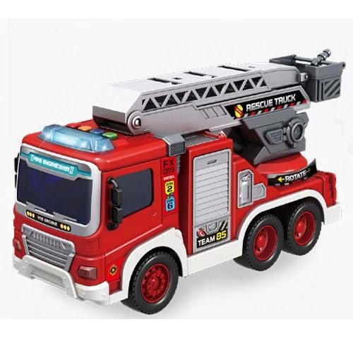 CAMION DE BOMBEROS FRICCION ULTRAX CON LUZ Y SONIDO -UL049/2 - Image 2