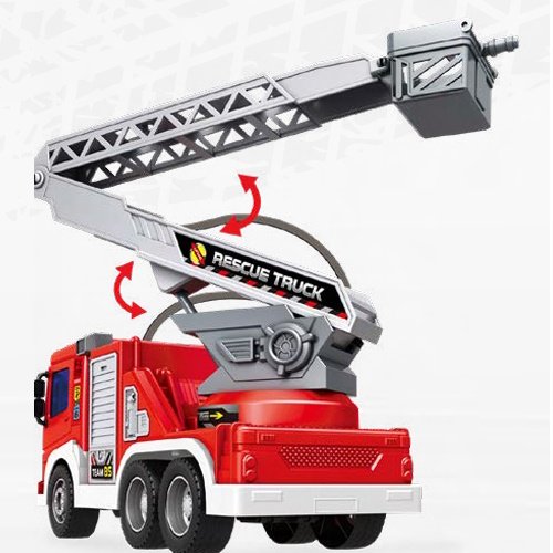 CAMION DE BOMBEROS FRICCION ULTRAX CON LUZ Y SONIDO -UL049/2 - Image 3