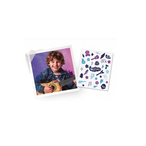 GUITARRA ACUSTICA THE ROCKIDZ CON STICKERS -RZ08 - Image 3